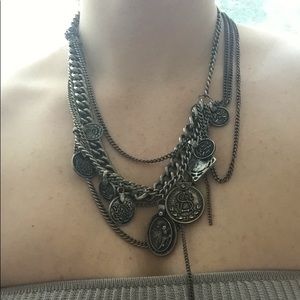 All Saints silver necklace